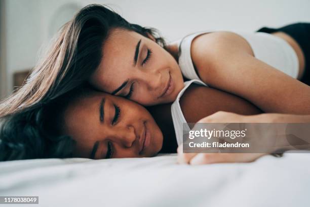 A Lesbian Couple Sleeping Photos And Premium High Res Pictures Getty