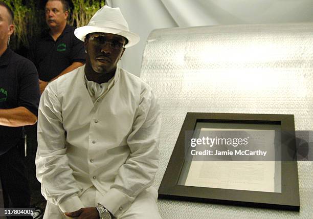 Sean "P.Diddy" Combs at the PS2 Estate during PS2 Estate Day 3 - 6th Annual P. Diddy White Party in Bridgehampton, New York, United States.