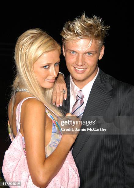 Paris Hilton and Nick Carter at the PS2 Estate during PS2 Estate Day 1 - The Launch Party of Paris Hilton's New Record Label Heiress Records in...