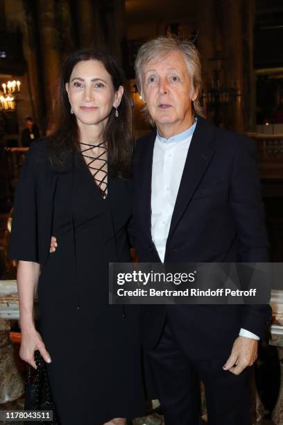 Paul McCartney and his wife Nancy Shevell attend the Stella McCartney Womenswear Spring/Summer 2020 show as part of Paris Fashion Week on September...