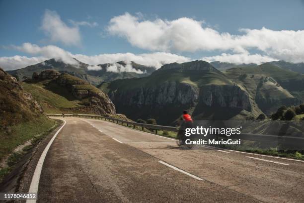 road in the mountains - cantabria stock pictures, royalty-free photos & images
