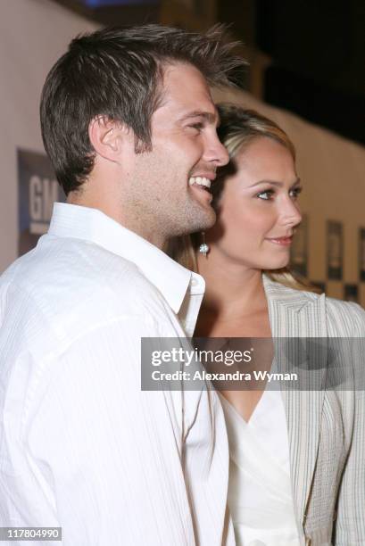 Geoff Stults and Stacy Keibler during General Motors Presents 3rd Annual GM All-Car Showdown Hosted by Shaquille O'Neal - Red Carpet at Paramount...