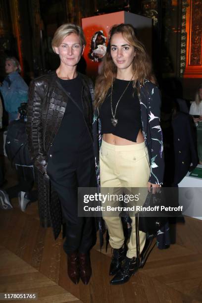 Elizabeth von Guttman and Alexia Niedzielski attend the Stella McCartney Womenswear Spring/Summer 2020 show as part of Paris Fashion Week on...