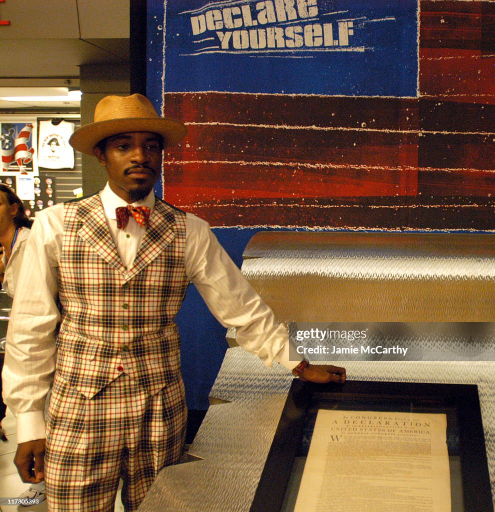 "Declare Yourself" Photo Call with Andre 3000 and Norman Lear