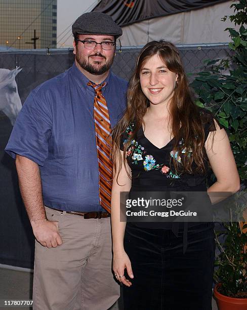 Mayim Bialik and husband Michael Stone during Opening Night of "Cavalia" - Arrivals at Big Top in Glendale in Glendale, California, United States.