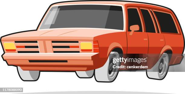 american car - station wagon stock illustrations