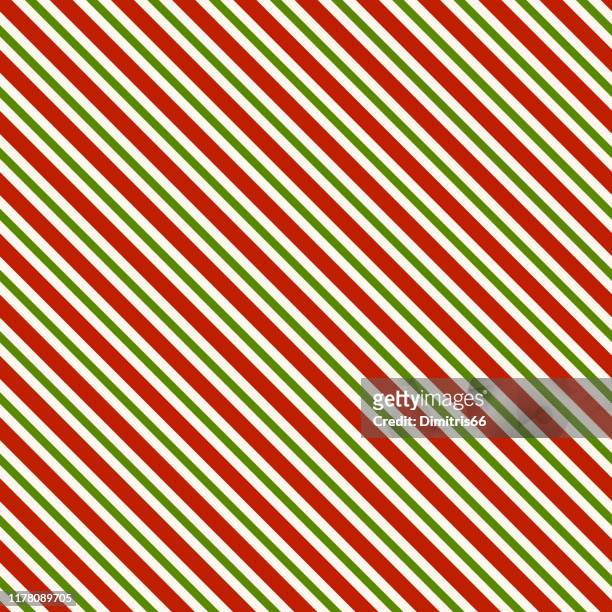 red green and white diagonal lines - seamless pattern background - full frame stock illustrations