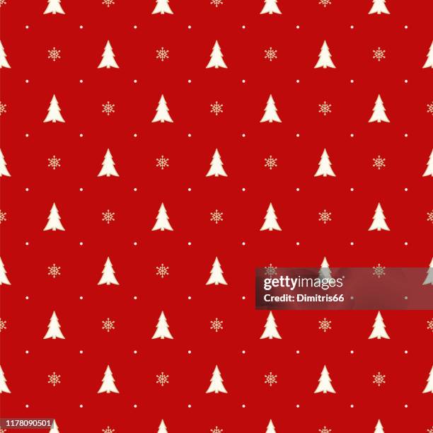 stockillustraties, clipart, cartoons en iconen met naadloze kerst patroon - kerstpakpapier