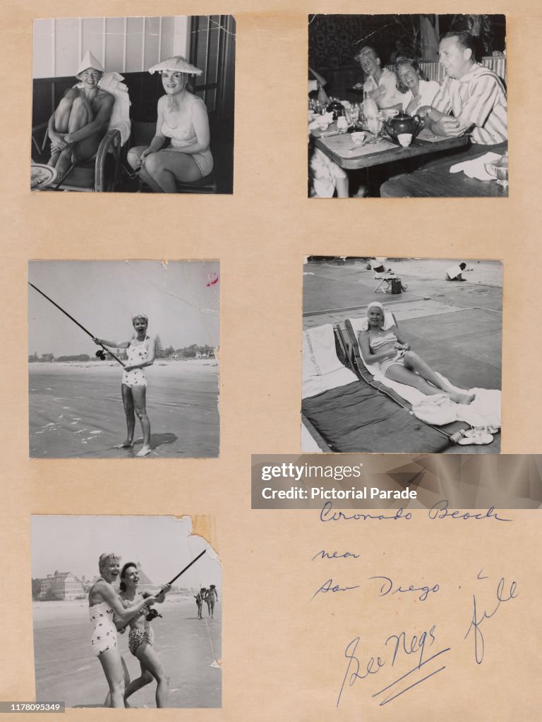 Doris Ricono American actress and singer Doris Day in various poses whilst on ...