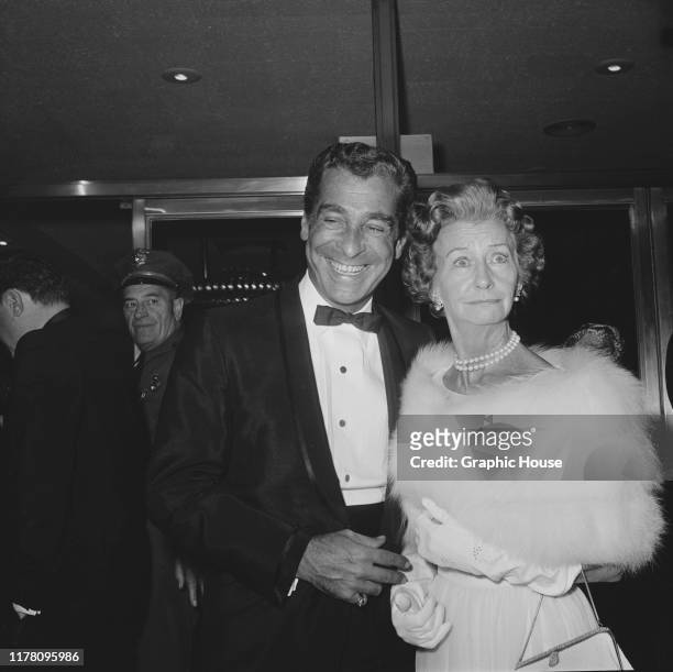 American actress Irene Ryan at the premiere of the film 'The Americanization of Emily', USA, 1964.