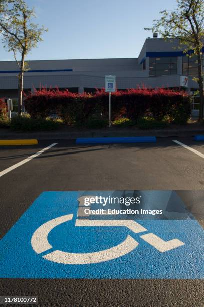 Handicap parking zone.