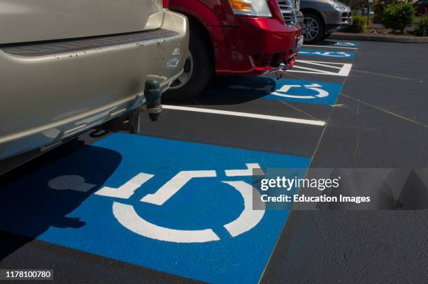 Handicap parking zone.