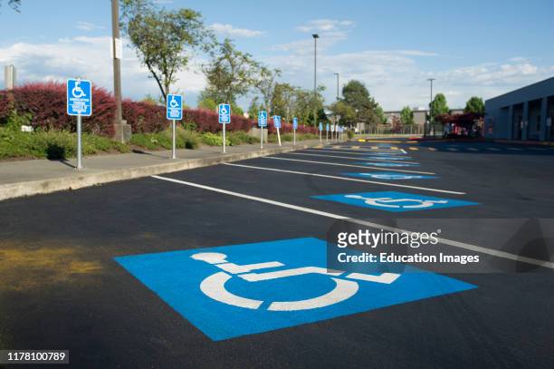 Handicap parking zone.