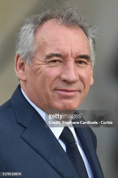 Francois Bayrou arrives to attend a church service for former French President Jacques Chirac at Eglise Saint-Sulpice on September 30, 2019 in Paris,...
