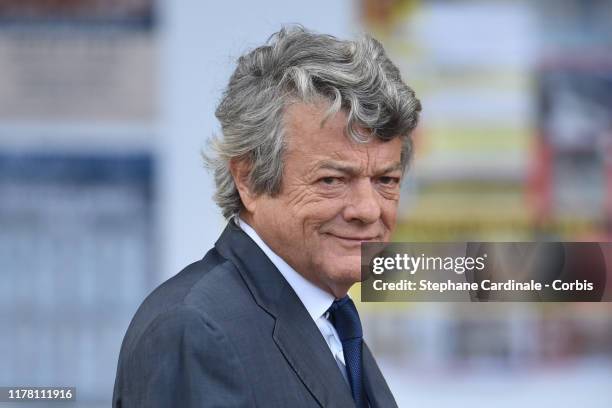 Jean-Louis Borloo arrives to attend a church service for former French President Jacques Chirac at Eglise Saint-Sulpice on September 30, 2019 in...
