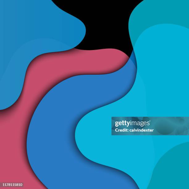 stockillustraties, clipart, cartoons en iconen met achtergrond met bewegende en abstracte kleuren - vierkant compositie