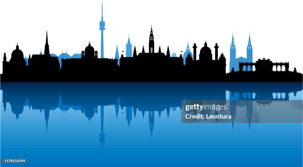 Vienna Skyline (All Buildings Are Complete and Moveable)