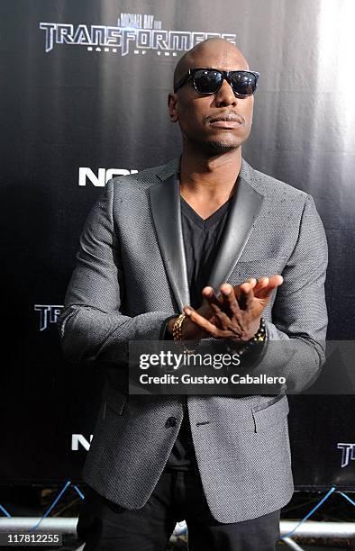 Tyrese Gibson attends the special red carpet VIP screening of "Transformers: Dark of the Moon" at Regal South Beach on June 30, 2011 in Miami,...