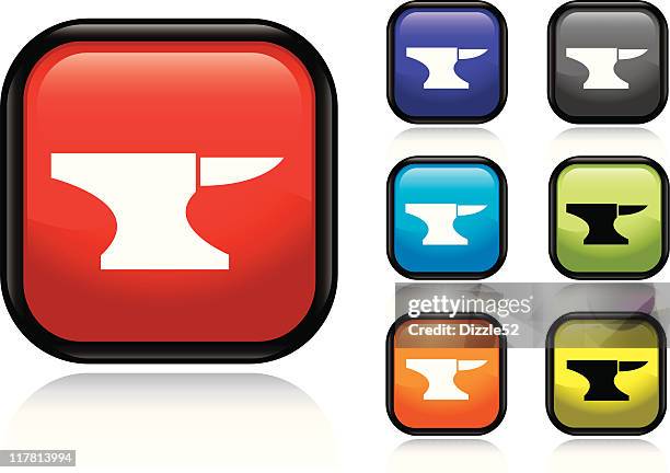 anvil icon - anvil stock illustrations