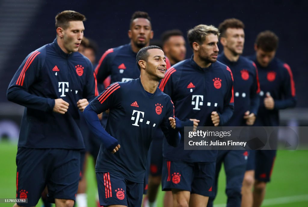 Bayern Muenchen Training Session and Press Conference
