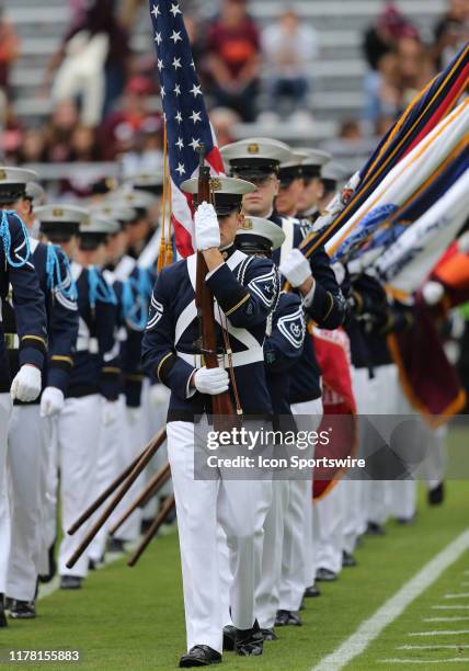 Virginia Tech Color Guard Virginia Tech Cadet Corps Photos and Premium High Res Pictures - Getty ...