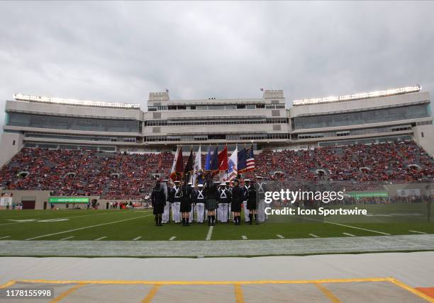 Virginia Tech Color Guard Virginia Tech Cadet Corps Photos and Premium High Res Pictures - Getty ...