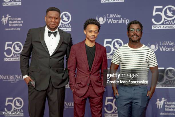 Mr. Talkbox and Nashville Music on the red carpet for the 50th Annual GMA Dove Awards at Allen Arena, Lipscomb University on October 15, 2019 in...
