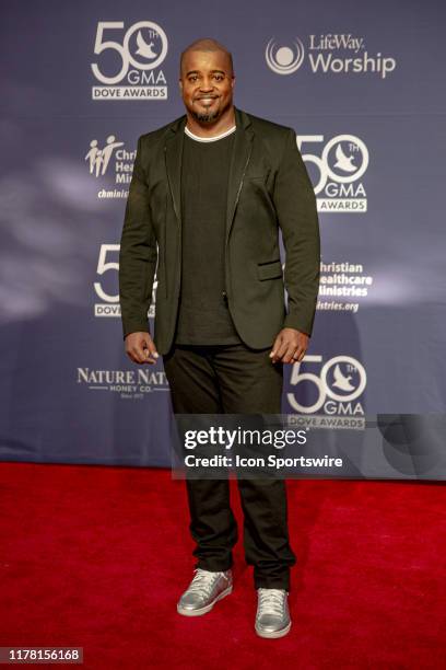 Jason Nelson on the red carpet for the 50th Annual GMA Dove Awards at Allen Arena, Lipscomb University on October 15, 2019 in Nashville, Tennessee.
