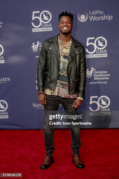 Will McMillan on the red carpet for the 50th Annual GMA Dove Awards at Allen Arena, Lipscomb University on October 15, 2019 in Nashville, Tennessee.