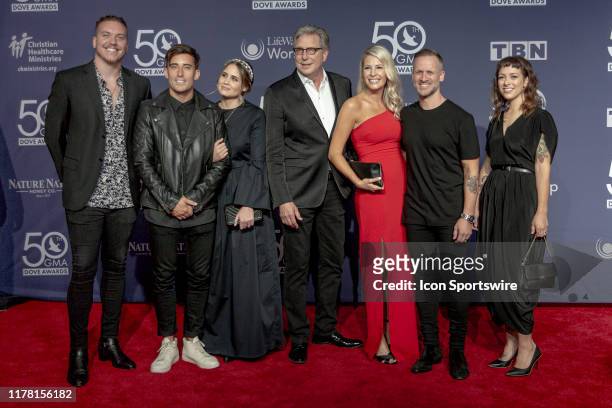 Bethel Music on the red carpet for the 50th Annual GMA Dove Awards at Allen Arena, Lipscomb University on October 15, 2019 in Nashville, Tennessee.