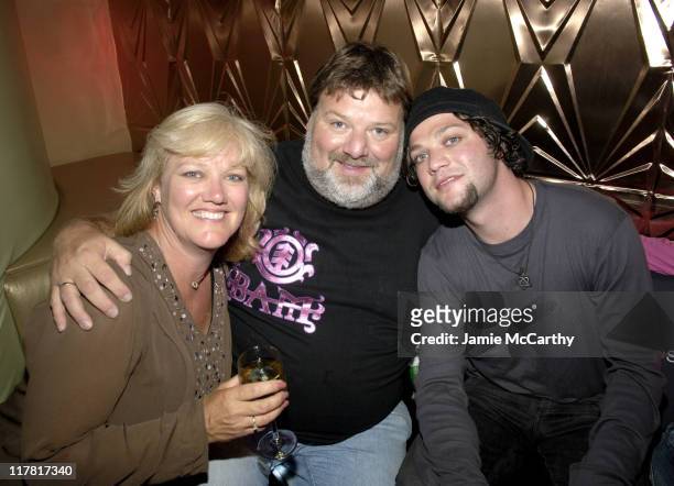 April Margera, Phil Margera and Bam Margera during Entertainment Weekly's "Must List" Party - Inside at Deep in New York City, New York, United...