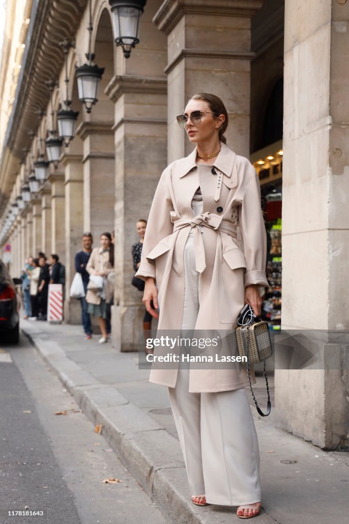 Street Style : Paris Fashion Week - Womenswear Spring Summer 2020 : Day Eight