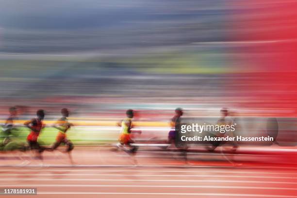 General view during the Men's 5000 metres final during day four of 17th IAAF World Athletics Championships Doha 2019 at Khalifa International Stadium...