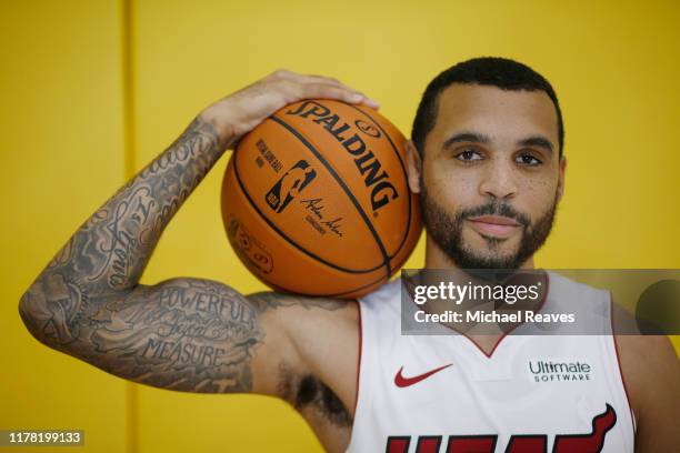 Mychal Mulder of the Miami Heat poses for a portrait during media day at American Airlines Arena on September 30, 2019 in Miami, Florida. NOTE TO...