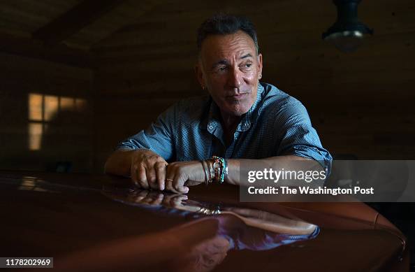 Springsteen At Home Bruce Springsteen at his home in Colts Neck, New Jersey on September ...