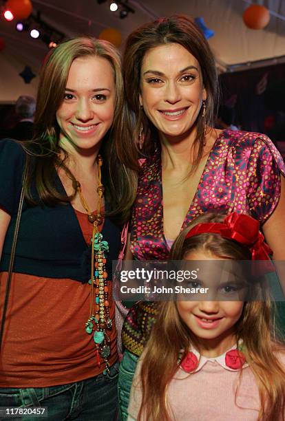 Andrea Bowen, Teri Hatcher and Emerson Rose during Disney's Alice in Wonderland Mad Tea Party at Private Residence in Los Angeles, California, United...