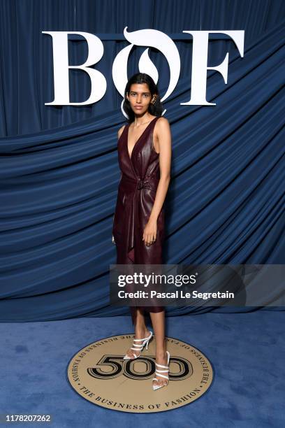 Pooja Mor attends the #BoF500 gala during Paris Fashion Week Spring/Summer 2020 at Hotel de Ville on September 30, 2019 in Paris, France.