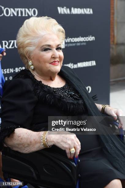 Cuqui Fierro attends "Thyssen Collection" cocktail presentation at Thyssen-Bornemisza museum in Madrid on September 30, 2019 in Madrid, Spain.