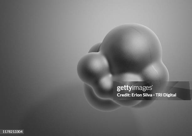 composition of abstract spheres blended - concrete mixer stockfoto's en -beelden