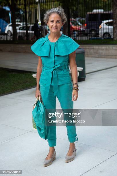 Carla Royo-Villanova attends 'Thyssen Collection' cocktail presentation at Thyssen-Bornemisza museum In Madridon September 30, 2019 in Madrid, Spain.