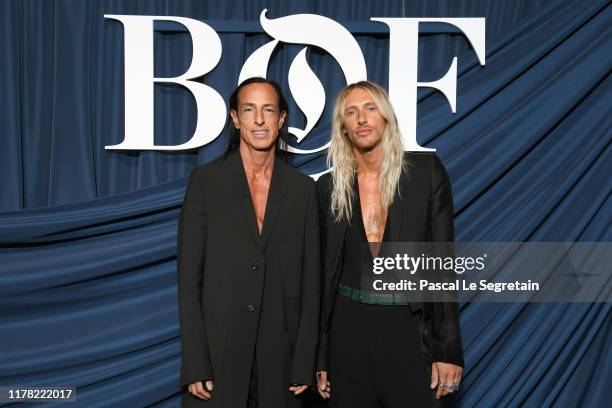 Rick Owens and guest attend the #BoF500 gala during Paris Fashion Week Spring/Summer 2020 at Hotel de Ville on September 30, 2019 in Paris, France.