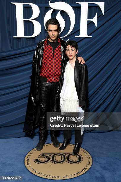 Marine Serre and guest attend the #BoF500 gala during Paris Fashion Week Spring/Summer 2020 at Hotel de Ville on September 30, 2019 in Paris, France.