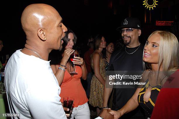 Montel Williams, Tara Fowler, Ice-T and Coco during Entertainment Weekly Celebrates the EW 100: The Ultimate Must List Issue - Inside at Gotham Hall...