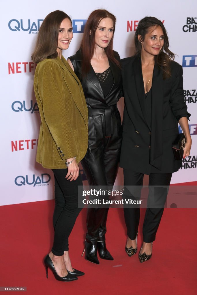 Camille Lou, Audrey Fleurot and Julie de Bona attend the "Le Bazar De