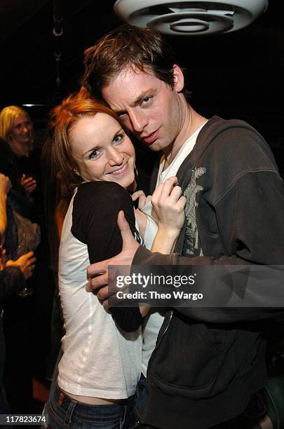 Justin Kirk and Kate Reinders during Listen2This! - Entertainment Weekly and Rock The Vote Host Pre-Election Bash at Ruby Falls in New York City, New...