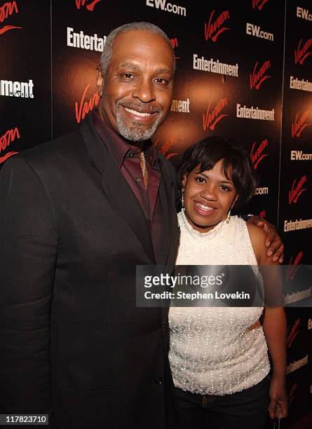 James Pickens and Chandra Wilson during Entertainment Weekly/Vavoom 2007 Upfront Party - Red Carpet at The Box in New York City, New York, United...