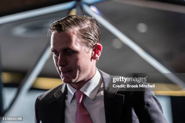 Charlie Duckworth is pictured during the the barrier draw for the Heineken 3 Metropolitan at Royal Randwick Racecourse on October 01, 2019 in Sydney,...