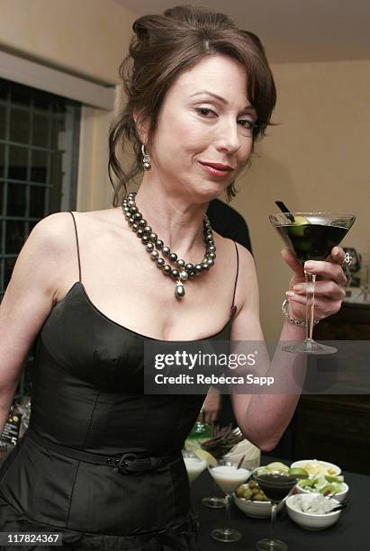 Erica Courtney with Blavod Vodka during Erica Courtney 5th Annual Oscar Party and 20th Anniversary Celebration, Sponsored by Blavod and Godiva at...