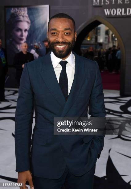 Chiwetel Ejiofor attends the world premiere of Disney's “Maleficent: Mistress Of Evil" at El Capitan Theatre on September 30, 2019 in Los Angeles,...