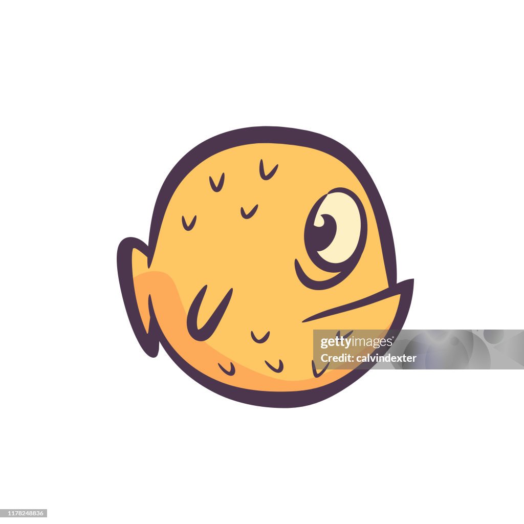 Cute Fish Cartoon Illustration High-Res Vector Graphic - Getty Images